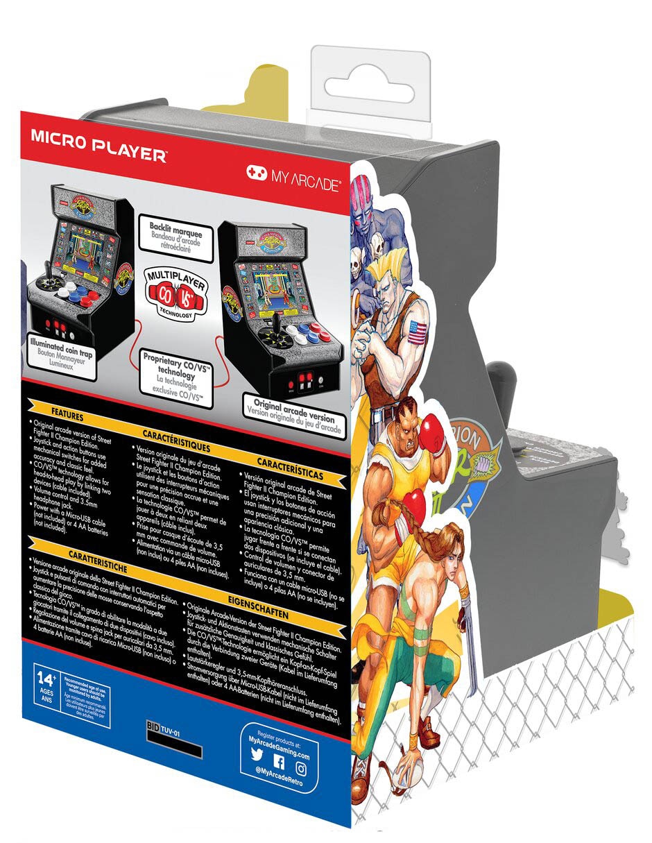 Micro Consola Arcade Street Fighter II Champion Edition 2
