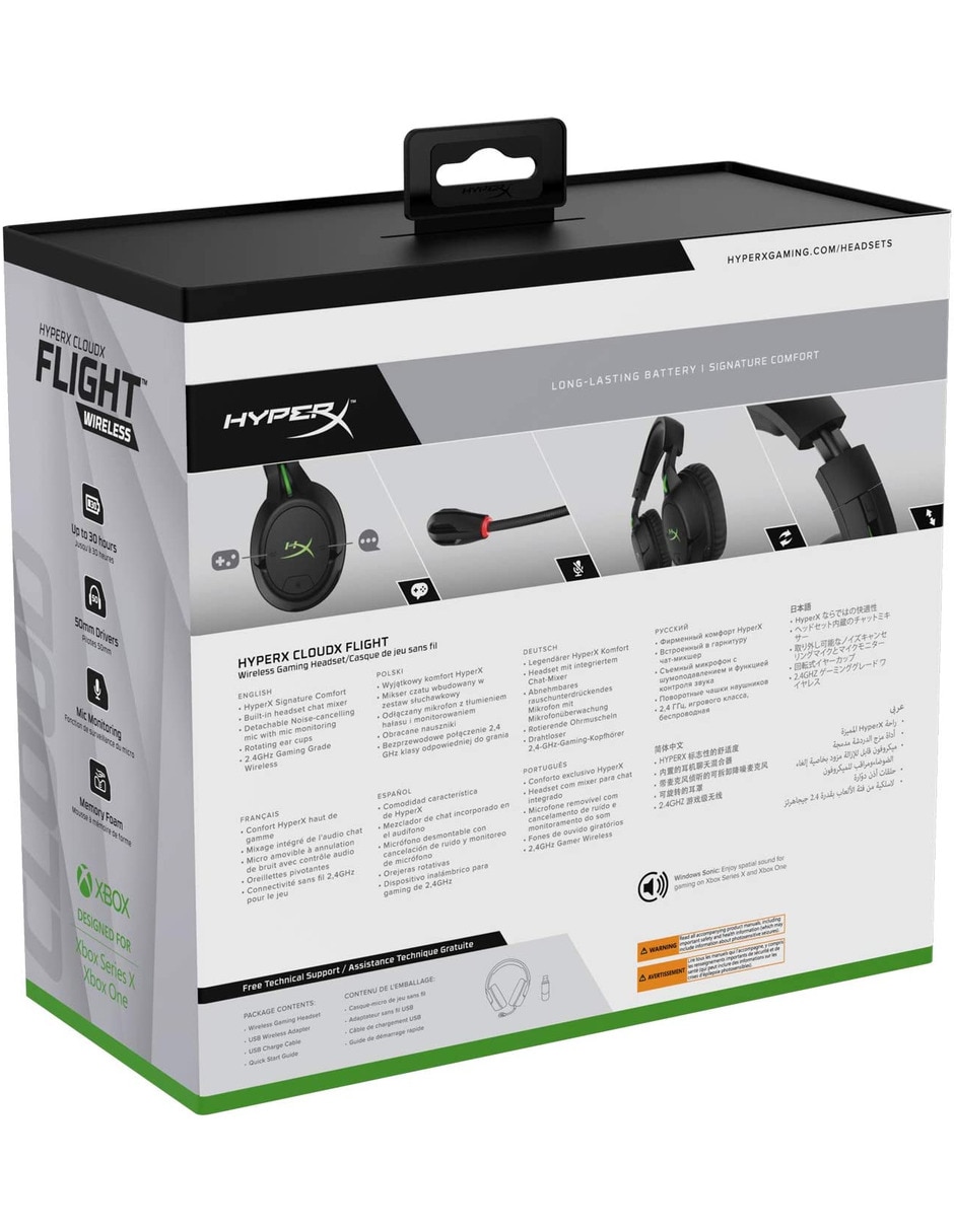 Audífonos Over-Ear Cloudx Flight inalámbricos con cancelación de ruido 7