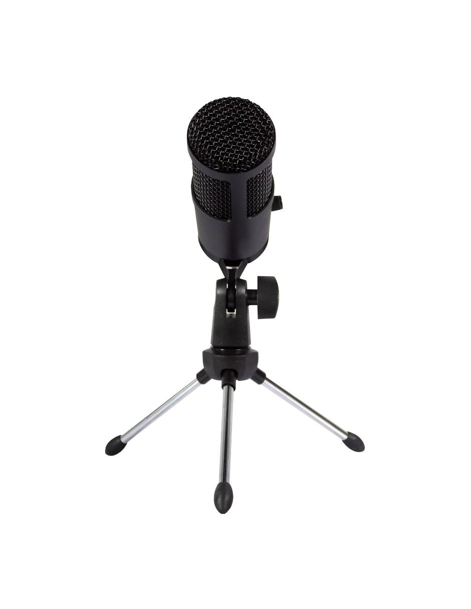 Microfono Profesional para Streaming / Xzeal XZ250 XZST250B / Conectividad  USB / No requiere amplificador / Tripie y soporte incluidos / PROMOXZEAL