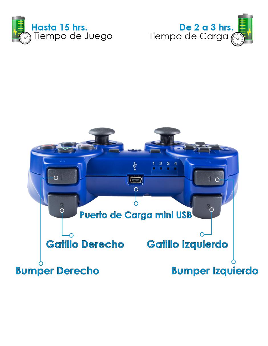 Control inalámbrico para playstation 3 4