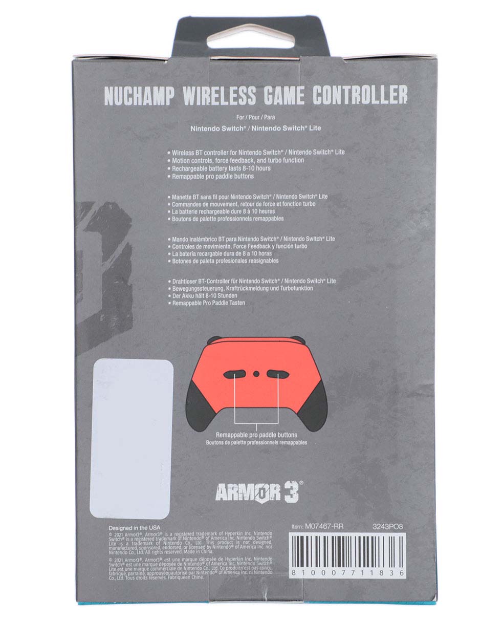 Clip p/control inalámbrico para nintendo switch 4