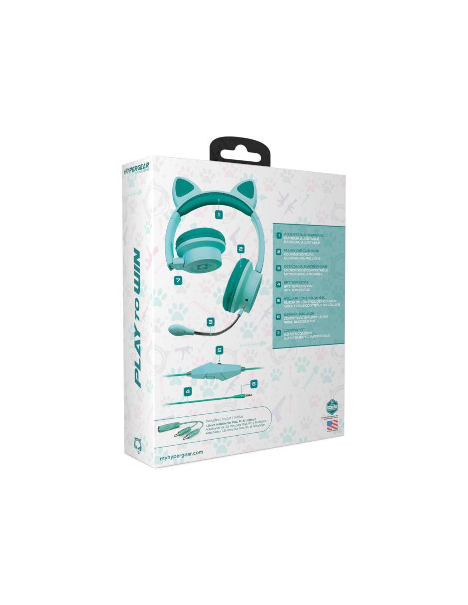Audífonos Over-Ear Kitty Kombat alámbricos 3