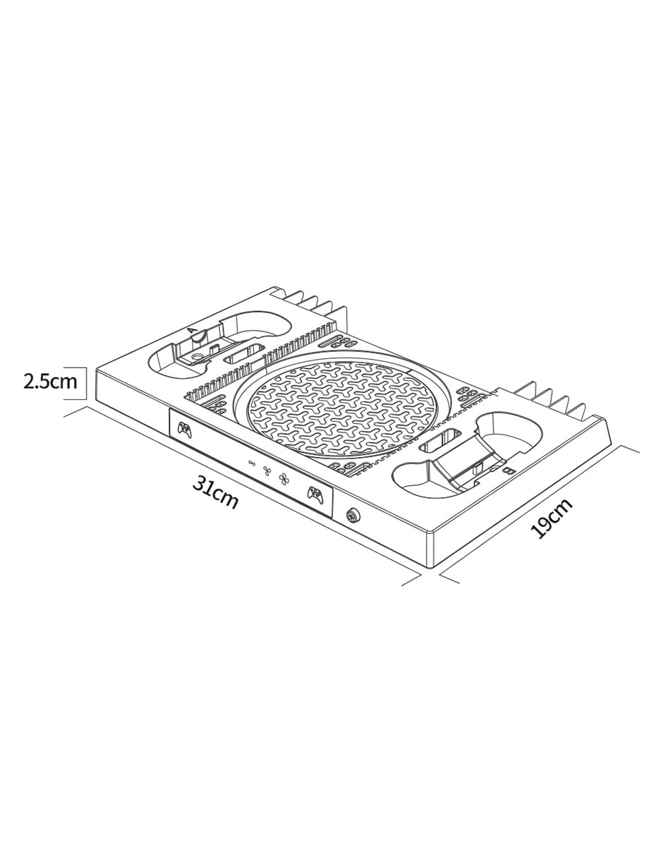 Base para consola de escritorio Ground Electronics 6