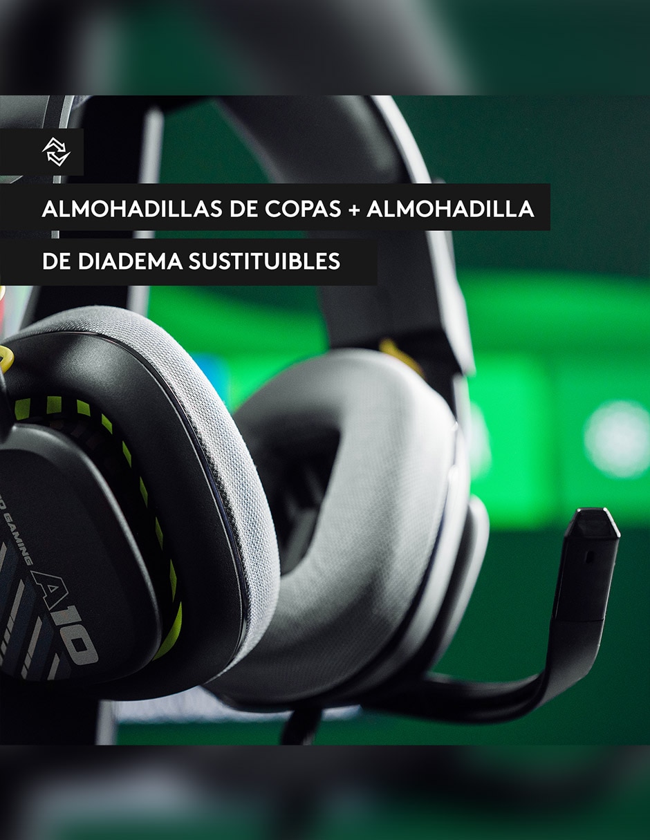 Audífonos Over-Ear A10 alámbricos con cancelación de ruido 7