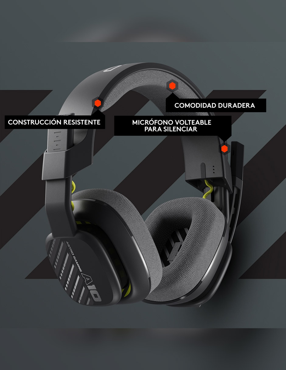 Audífonos Over-Ear A10 alámbricos con cancelación de ruido 8