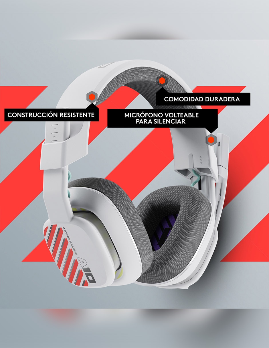 Audífonos Over-Ear A10 alámbricos con cancelación de ruido 8