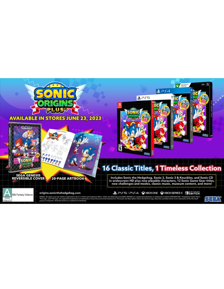 Sonic Origins Plus origins para PS4 2