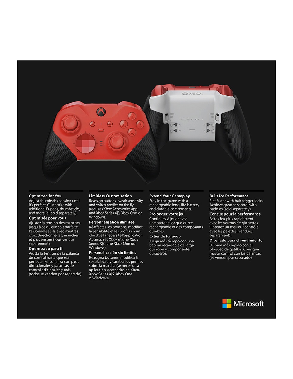 CONTROL INALÁMBRICO PARA,SIN TAMAÑO,ROJO