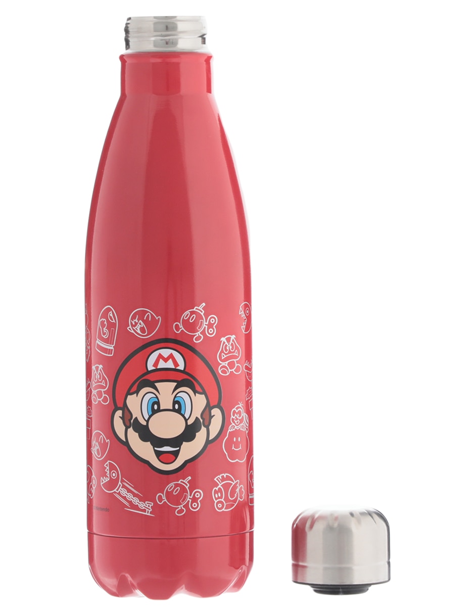 Botella de agua mario bros de acero unisex 3