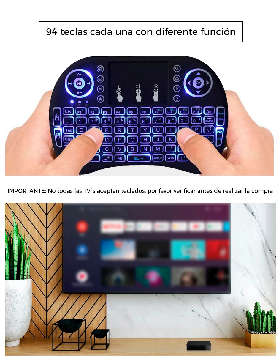 Teclado conexión inalámbrica DY-KM03 8