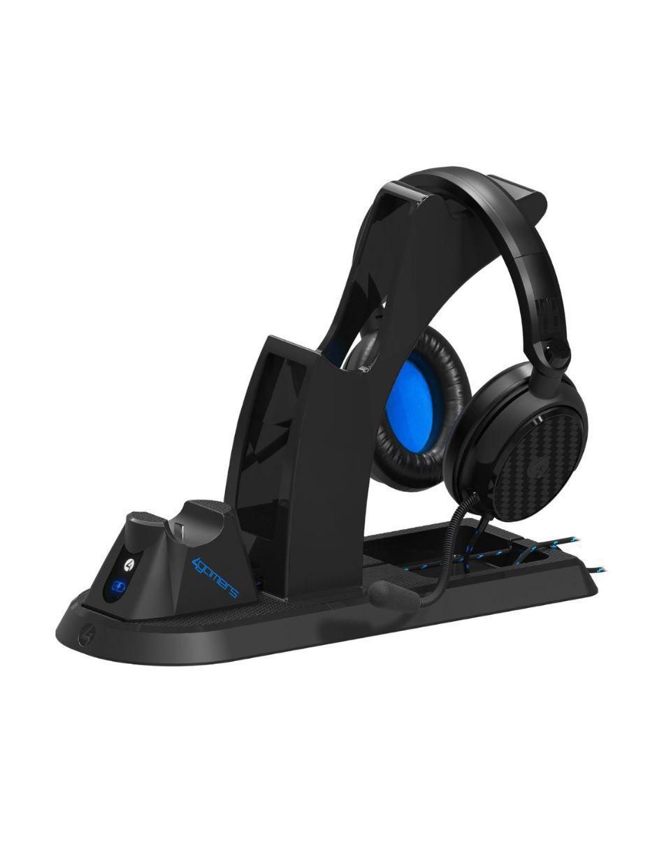 Diadema 4Gamers UGS-V1-BLK-4G Gaming Station 4Gamers Para PS5 Con Auriculares UGS-V1-BLK-4G - UGS-V1-BLK-4G