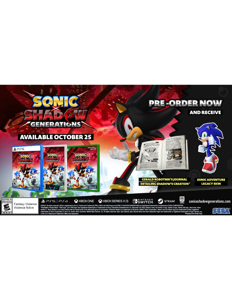Sonic X Shadow Generations estándar para Xbox Series X/Xbox One 6