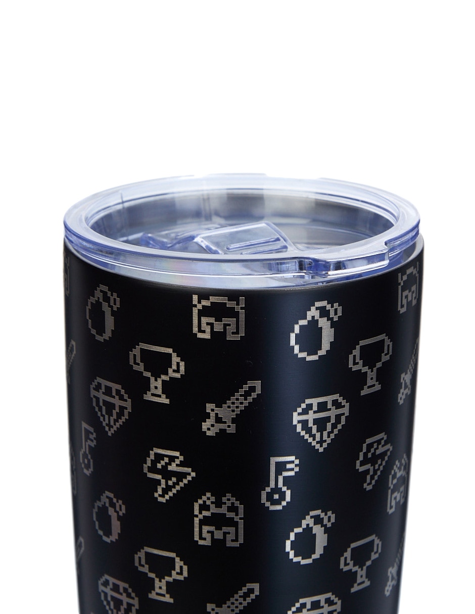 Termo de metal Gamer 8-Bit con tapa a presión 750 ml 3