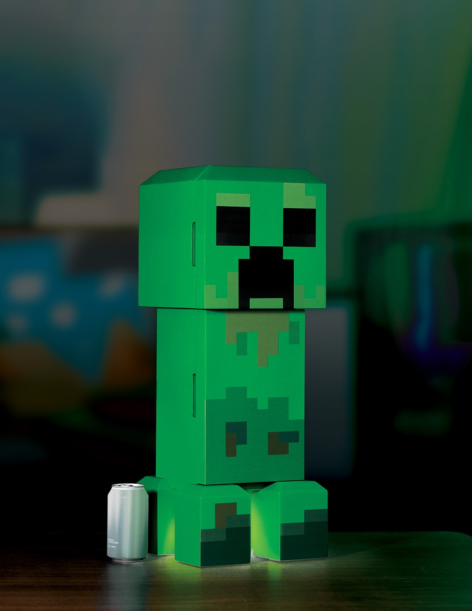 Mini refrigerador Minecraft Minibar Creeper 2