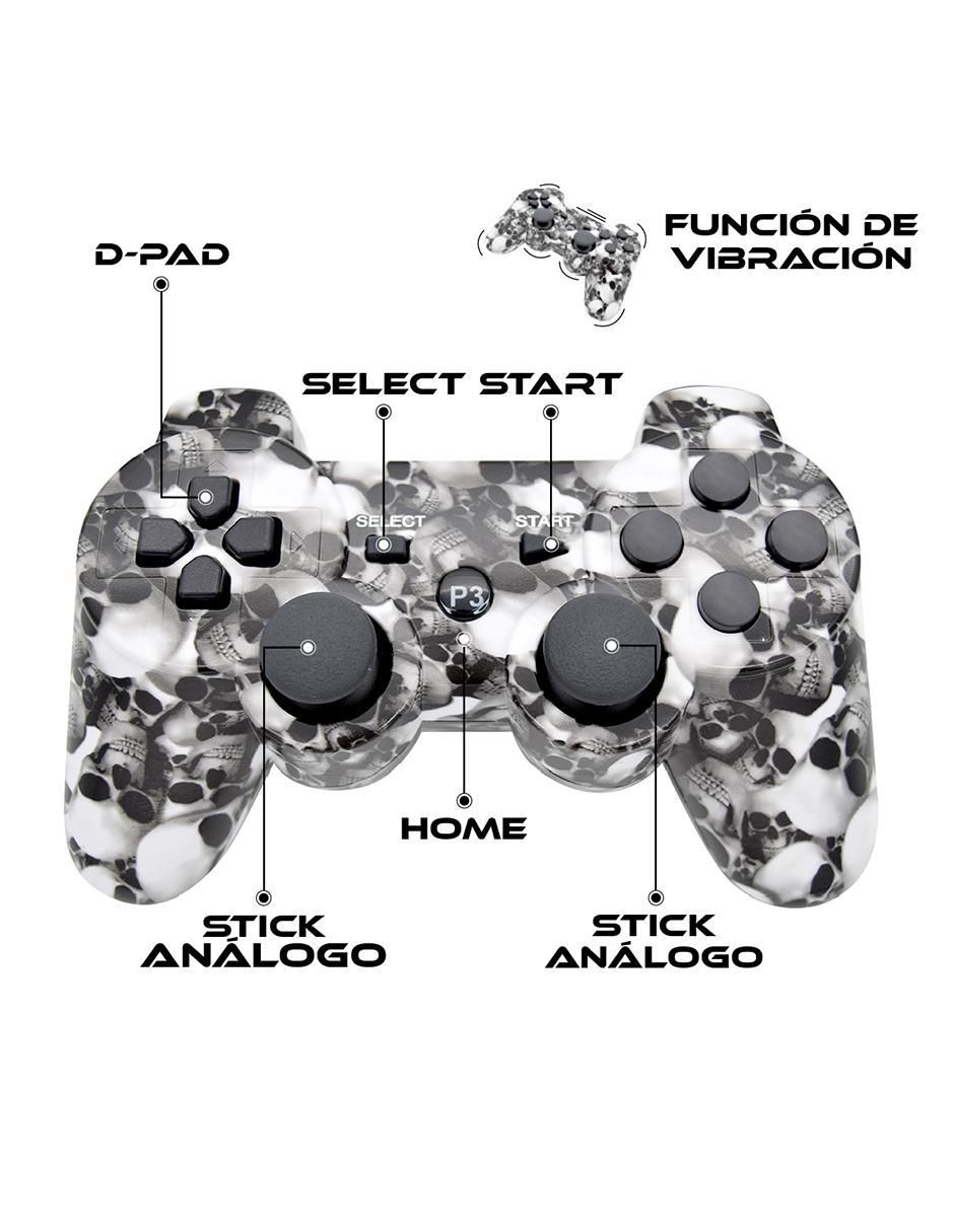 Control inalámbrico para playstation 3 edición especial 4