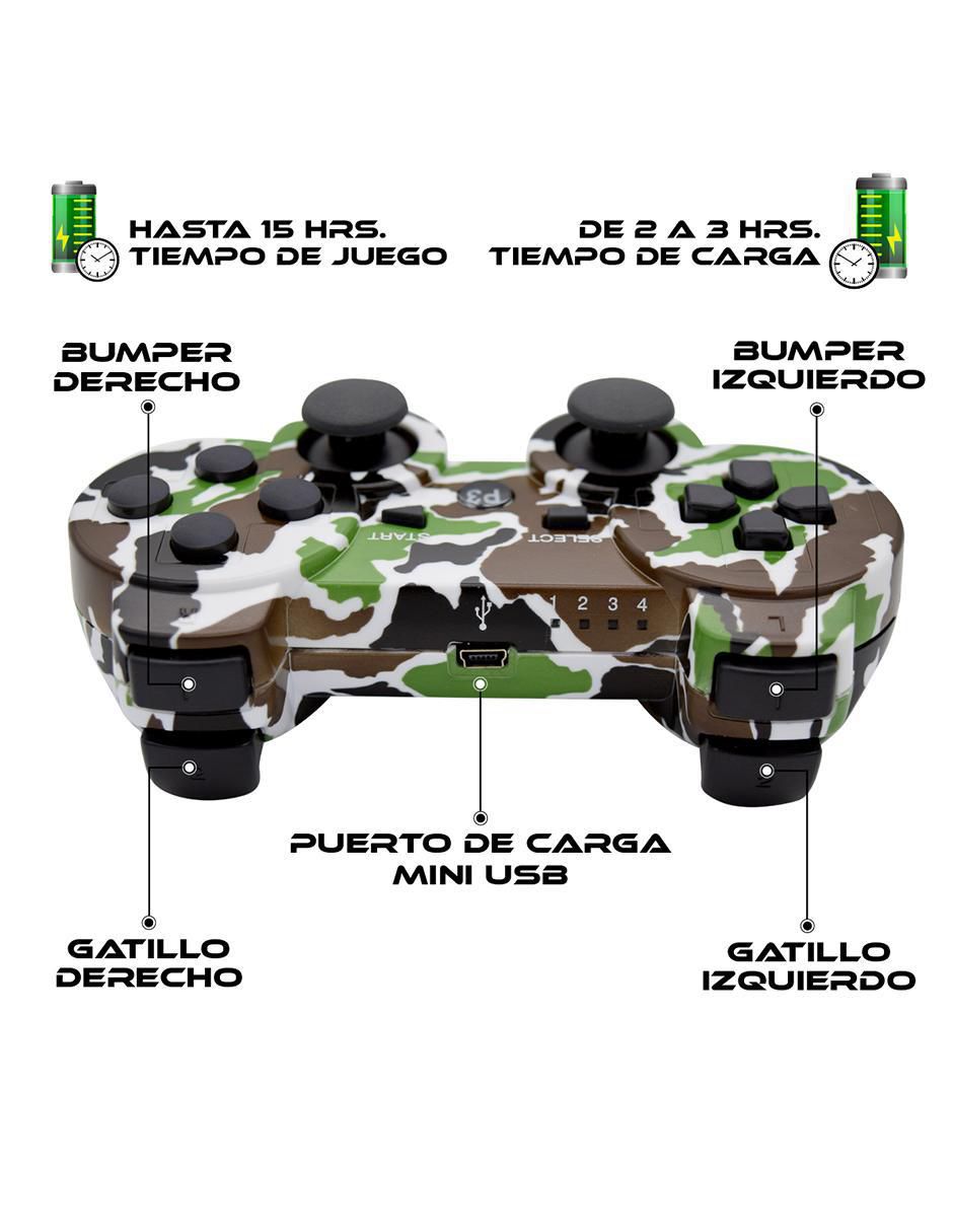 Control inalámbrico para playstation 3 edición especial 4