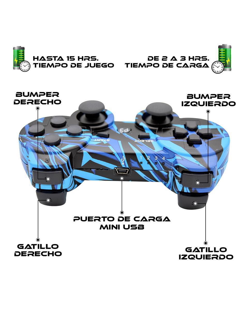 Control inalámbrico para playstation 3 edición especial 4
