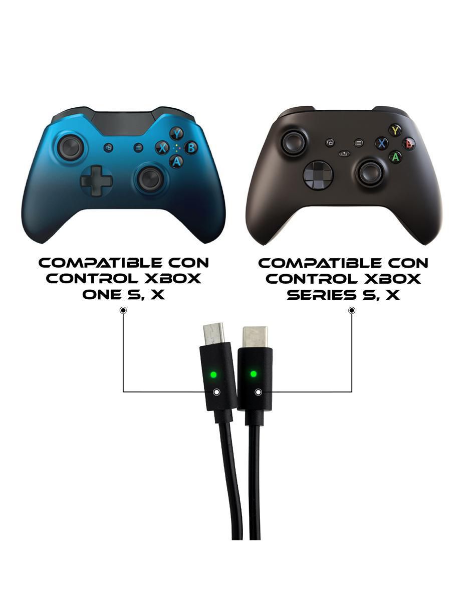 Cargador de control Xbox USB + USB tipo C 3