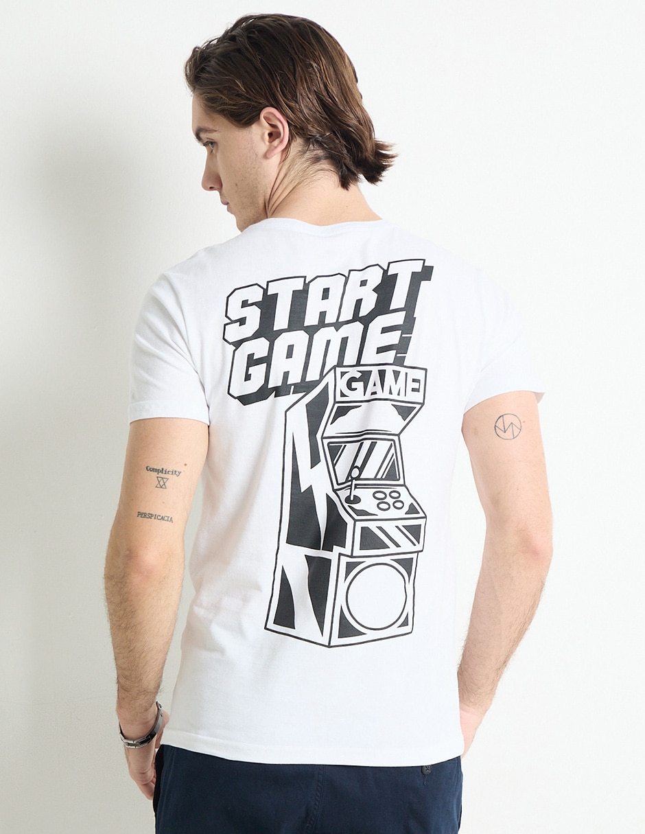 Playera Pac Man manga corta para hombre 2