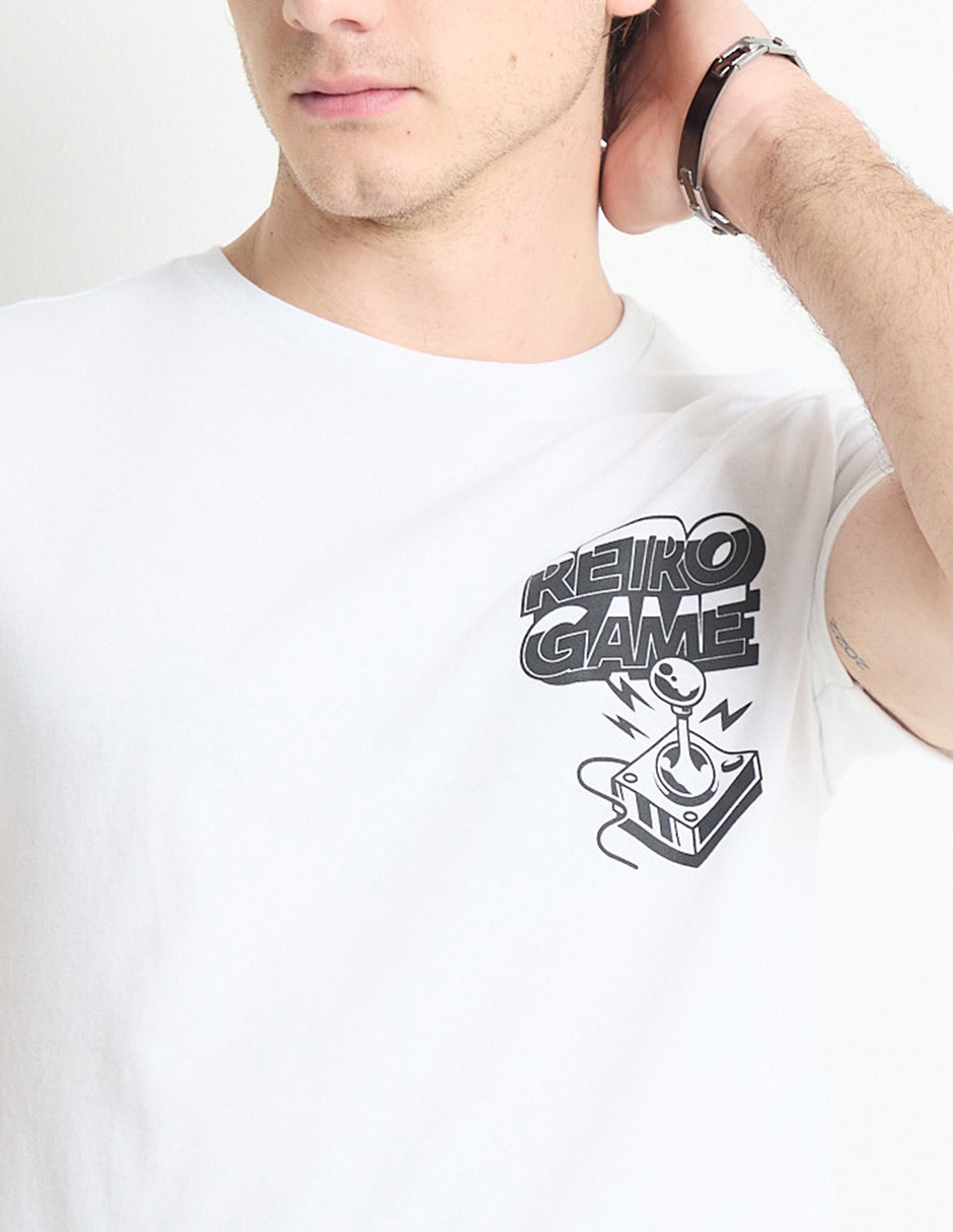 Playera Pac Man manga corta para hombre 4