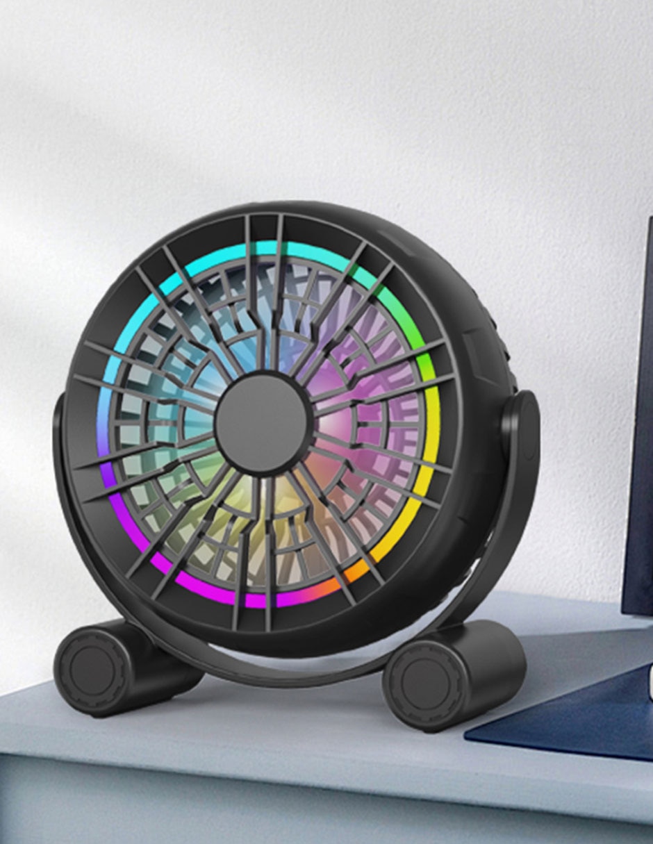 Ventilador gamer rodamientos rígidos de bolas RGB estático 9