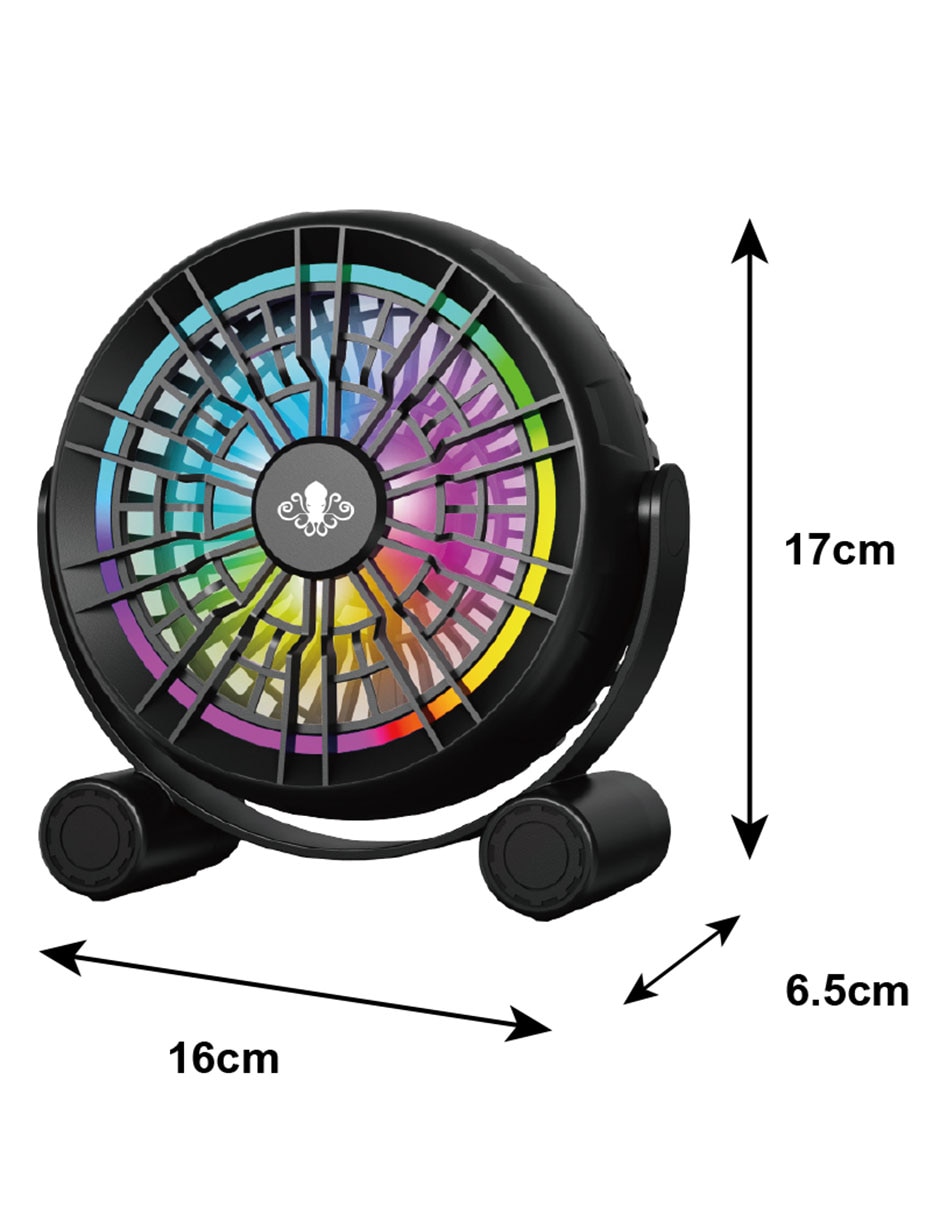 Ventilador gamer rodamientos rígidos de bolas RGB estático 11