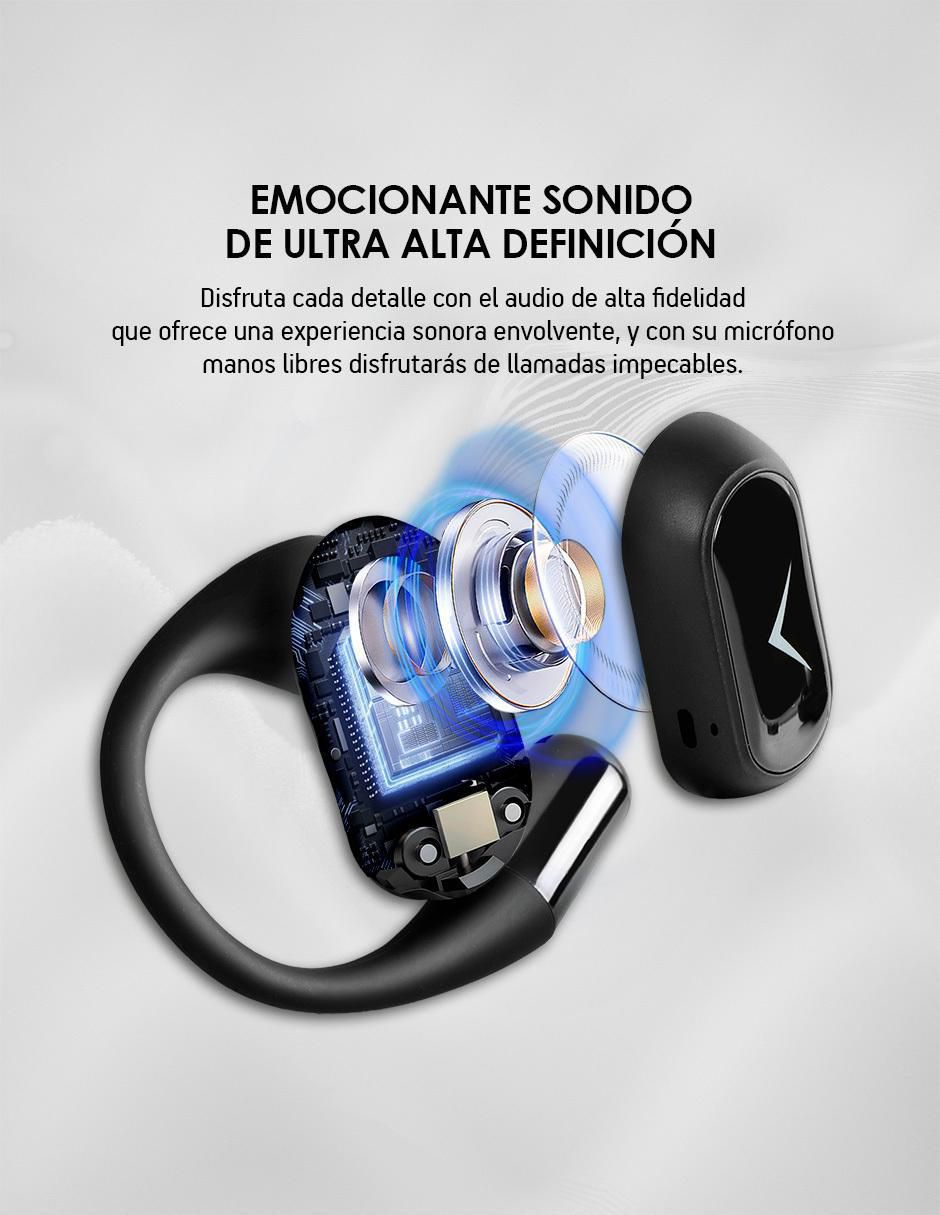Audífonos on-ear akane sport open ear inalámbrica "con (si aplica)" sí