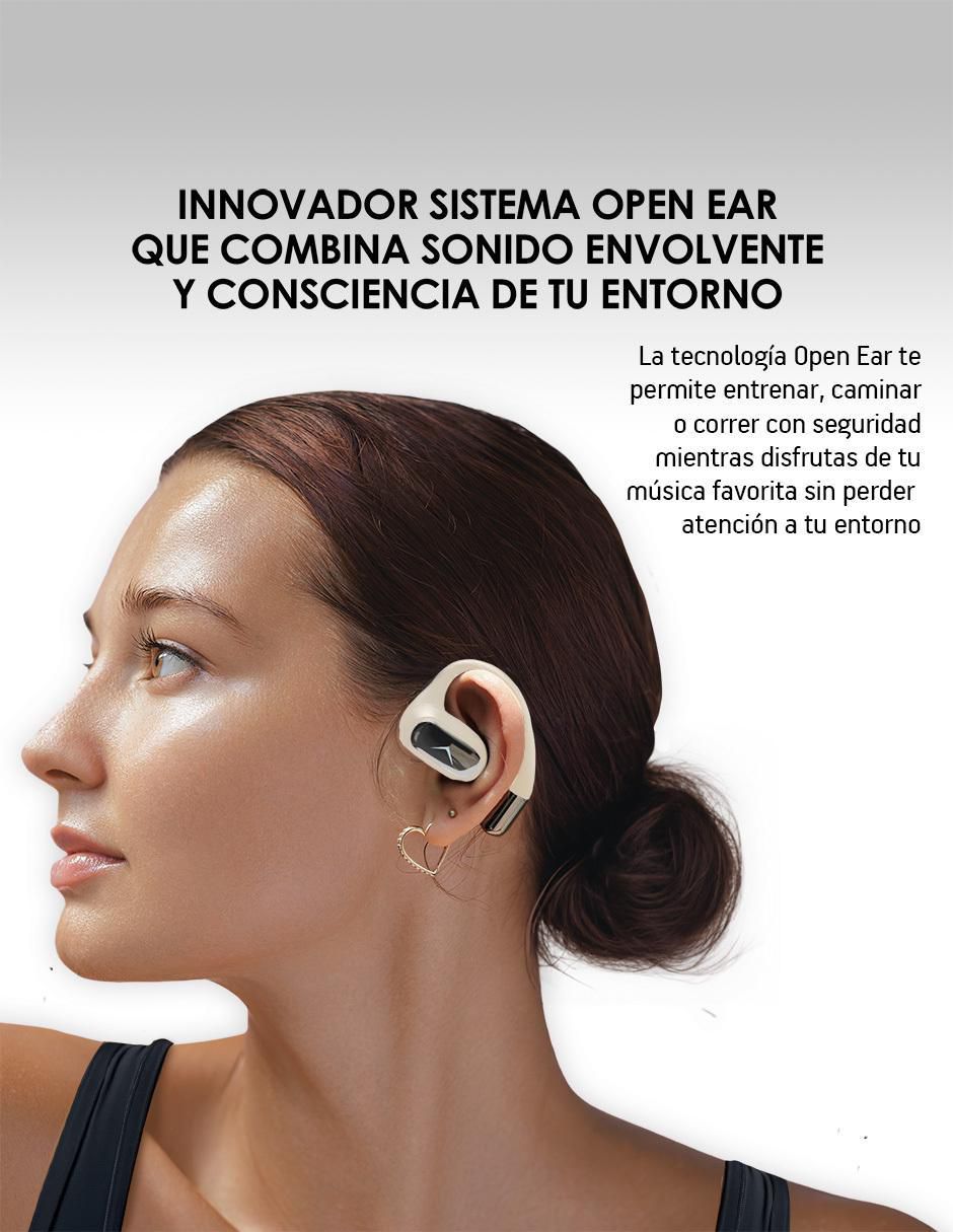 Audífonos On-Ear Sport Open Ear inalámbricos con cancelación de ruido 3