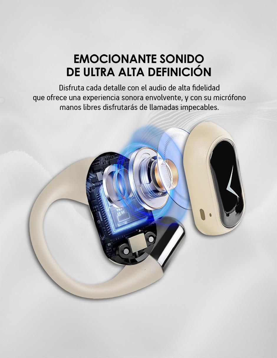 Audífonos On-Ear Sport Open Ear inalámbricos con cancelación de ruido 4