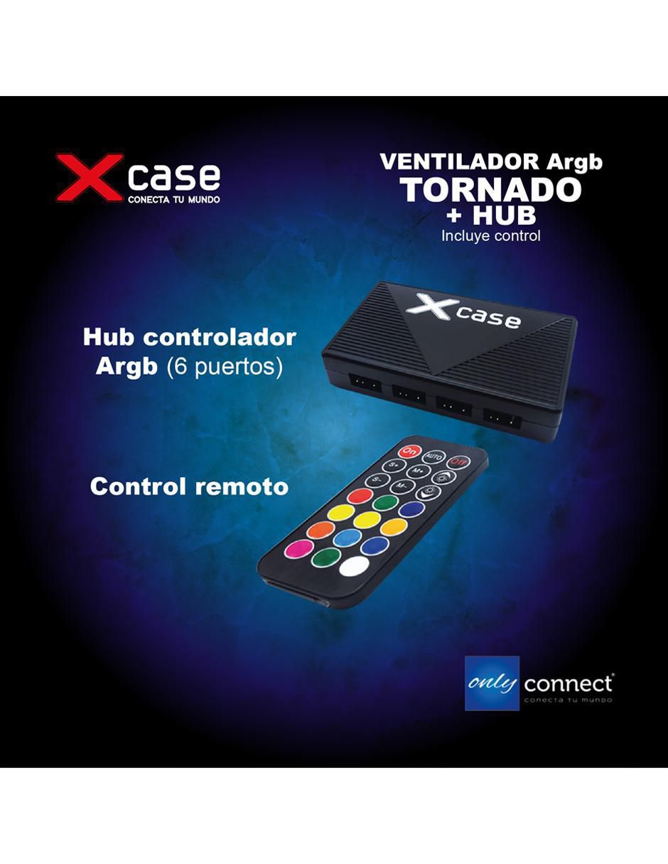 Ventilador gamer magnético Rgb Control Remoto Xcase