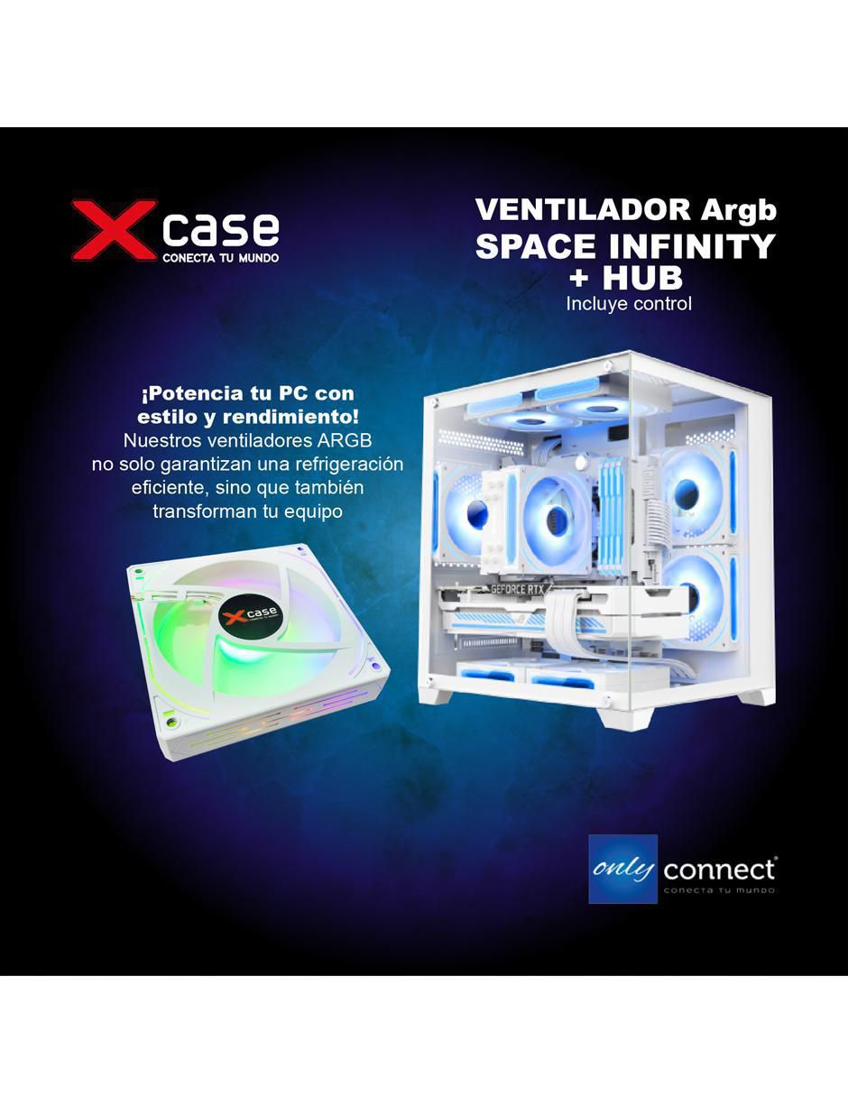 Ventilador gamer Magnético RGB Control remoto 5