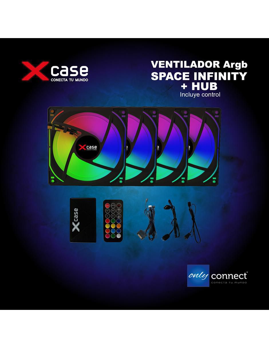 Ventilador gamer Magnético RGB Control remoto Xcase