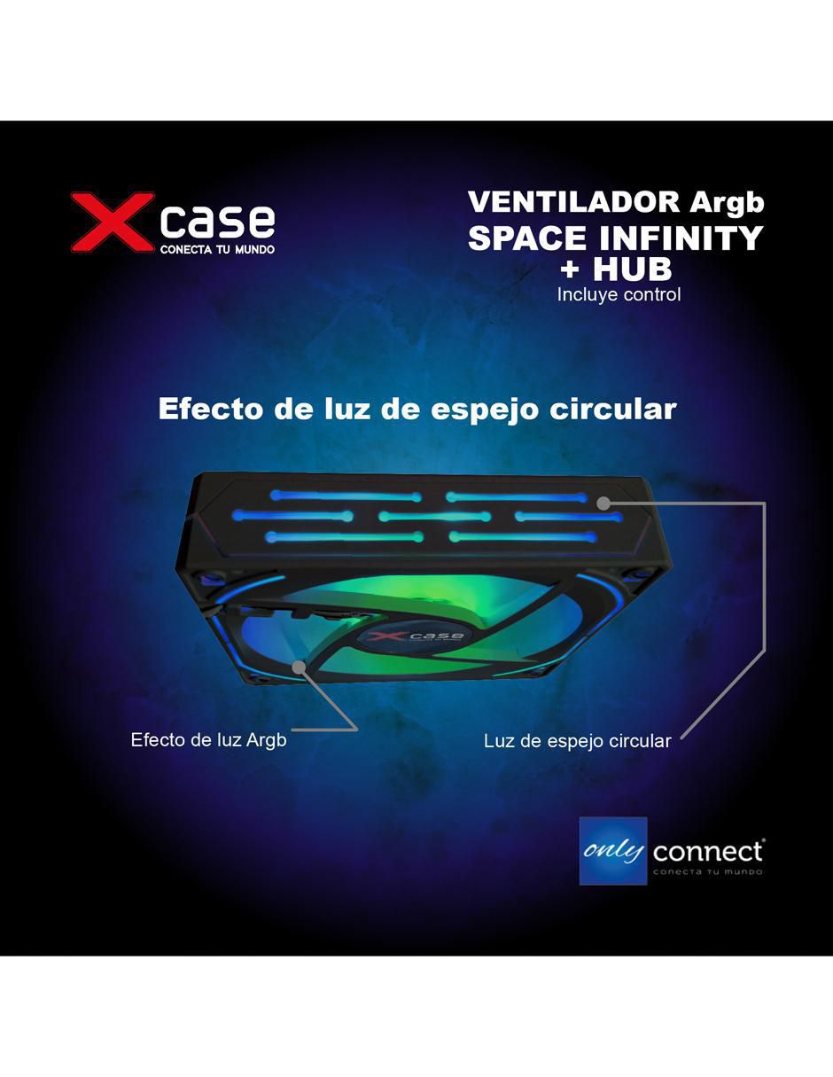 Ventilador gamer Magnético RGB Control remoto Xcase