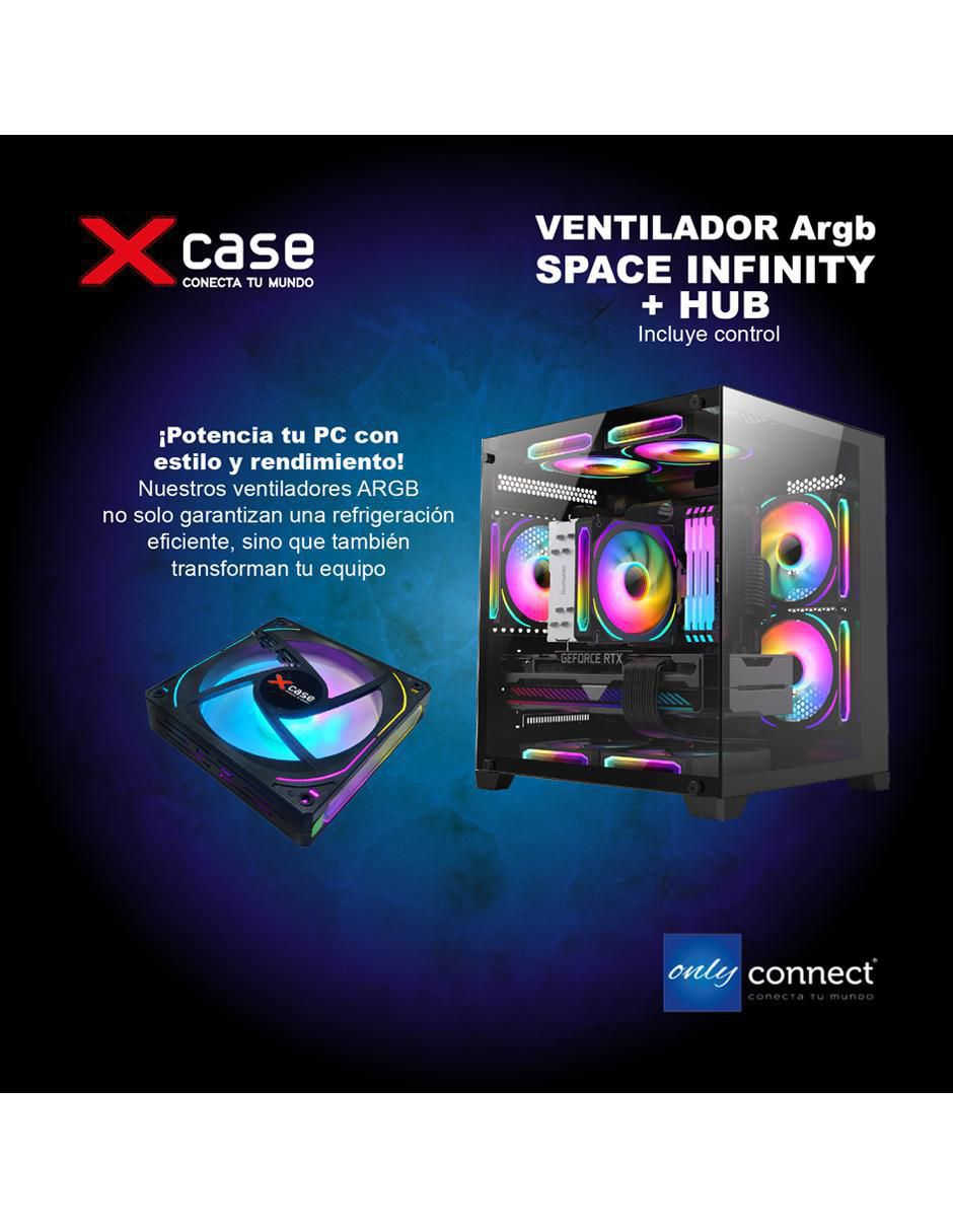 Ventilador gamer Magnético RGB Control remoto Xcase