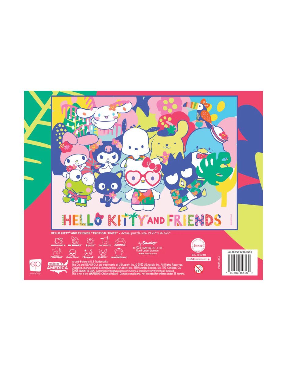 Rompecabezas Hello Kitty and Friends Tropical Times 1000 piezas 4