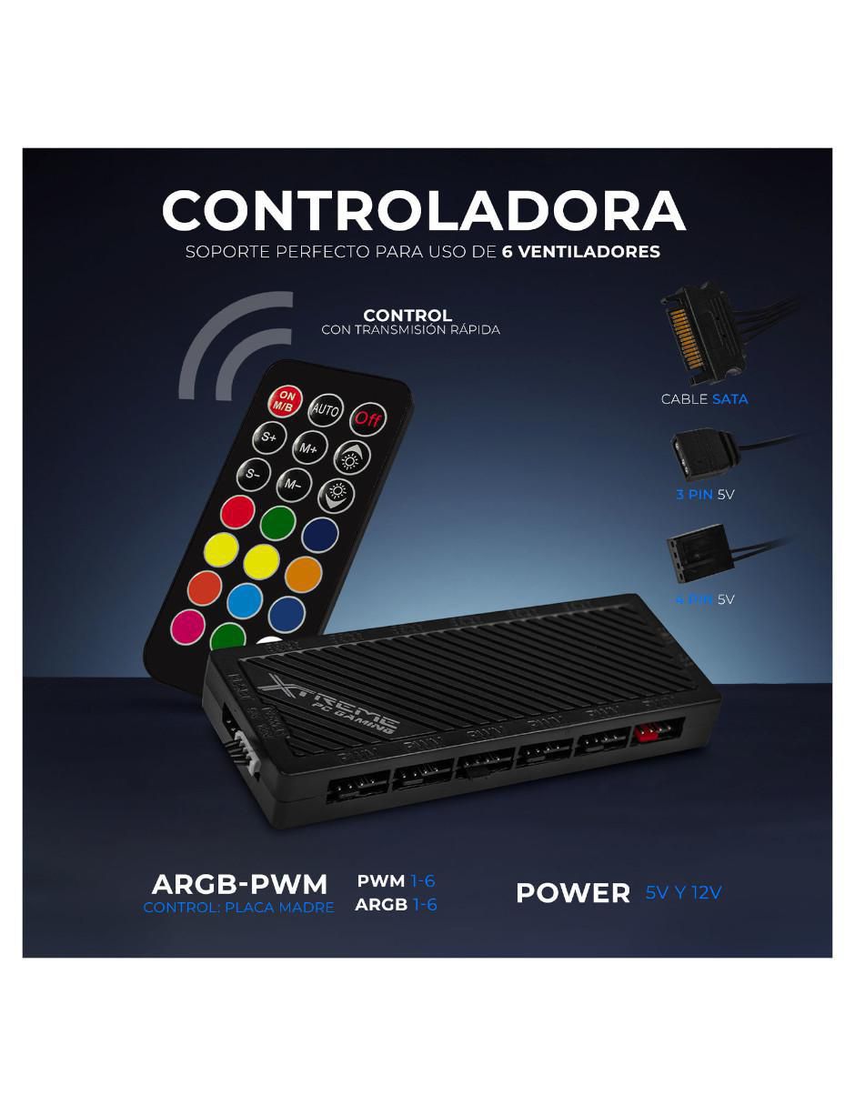 Ventilador gamer hidráulico argb 7