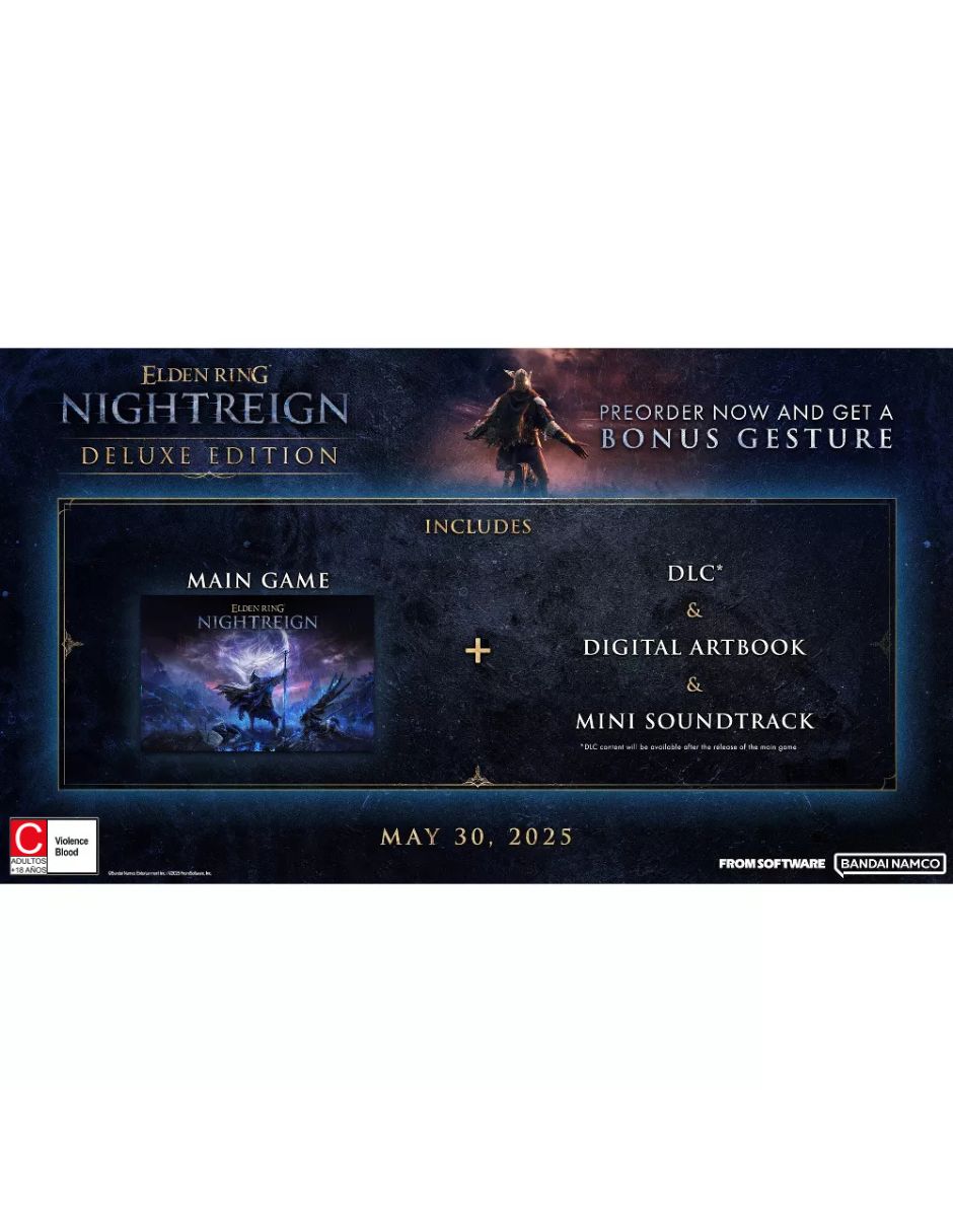 Elden Ring Nightreign deluxe para PS5 2
