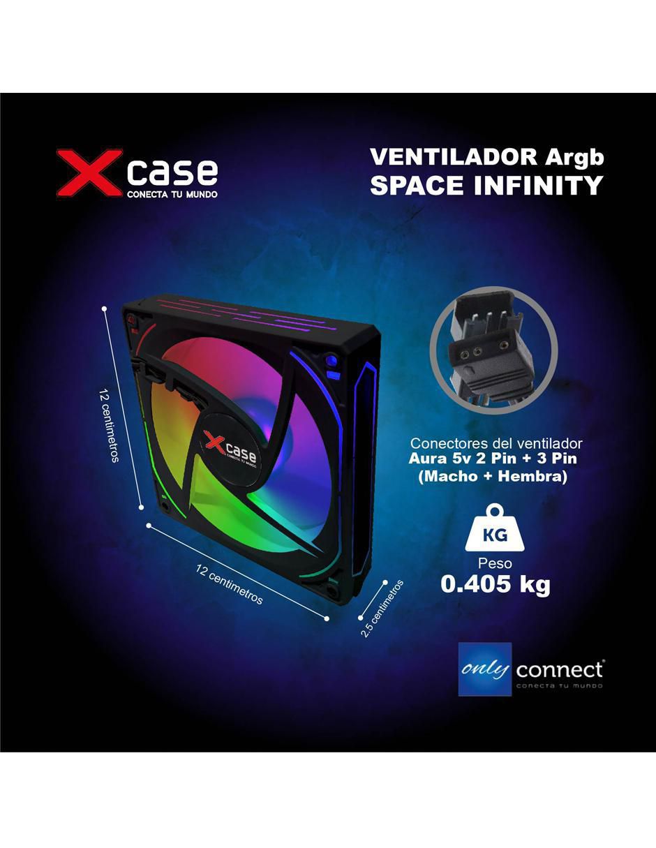 Ventilador gamer magnético argb xcase