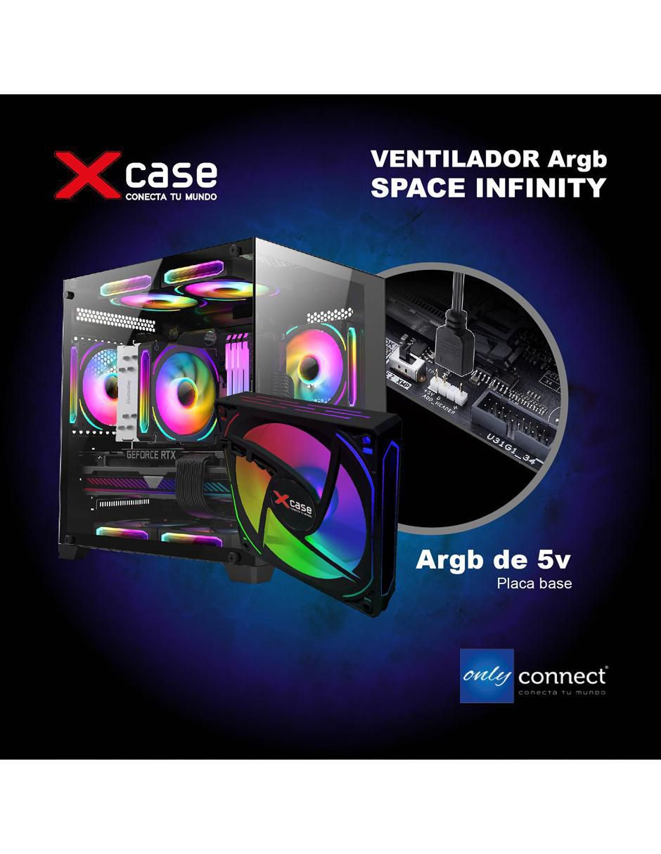 Ventilador gamer magnético argb xcase