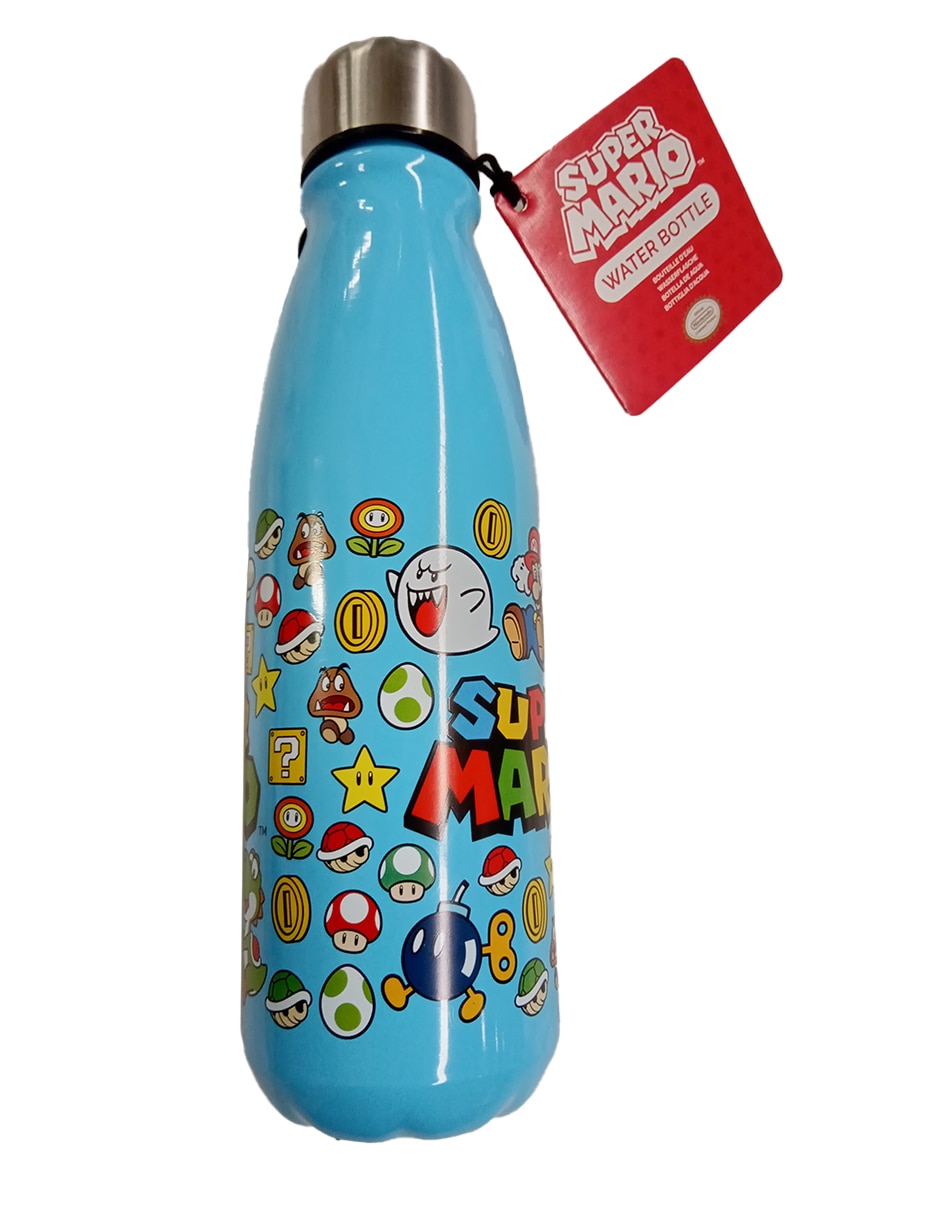 Botella de agua Super Mario infantil unisex
