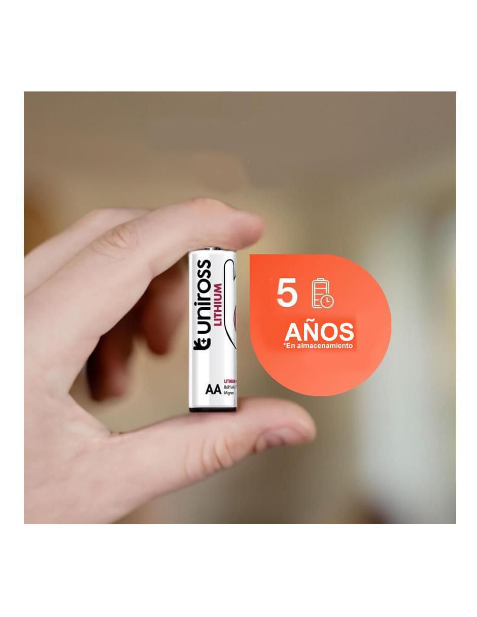 Batería AA litio 1.5 v 3