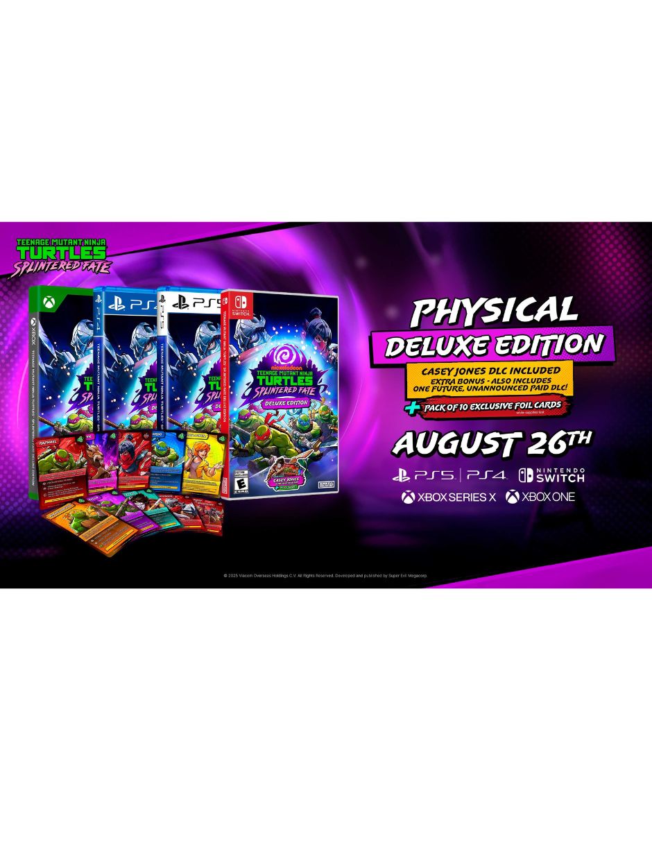 Teenage Mutant Ninja Turtles: Splintered Fate deluxe para Nintendo Switch 2
