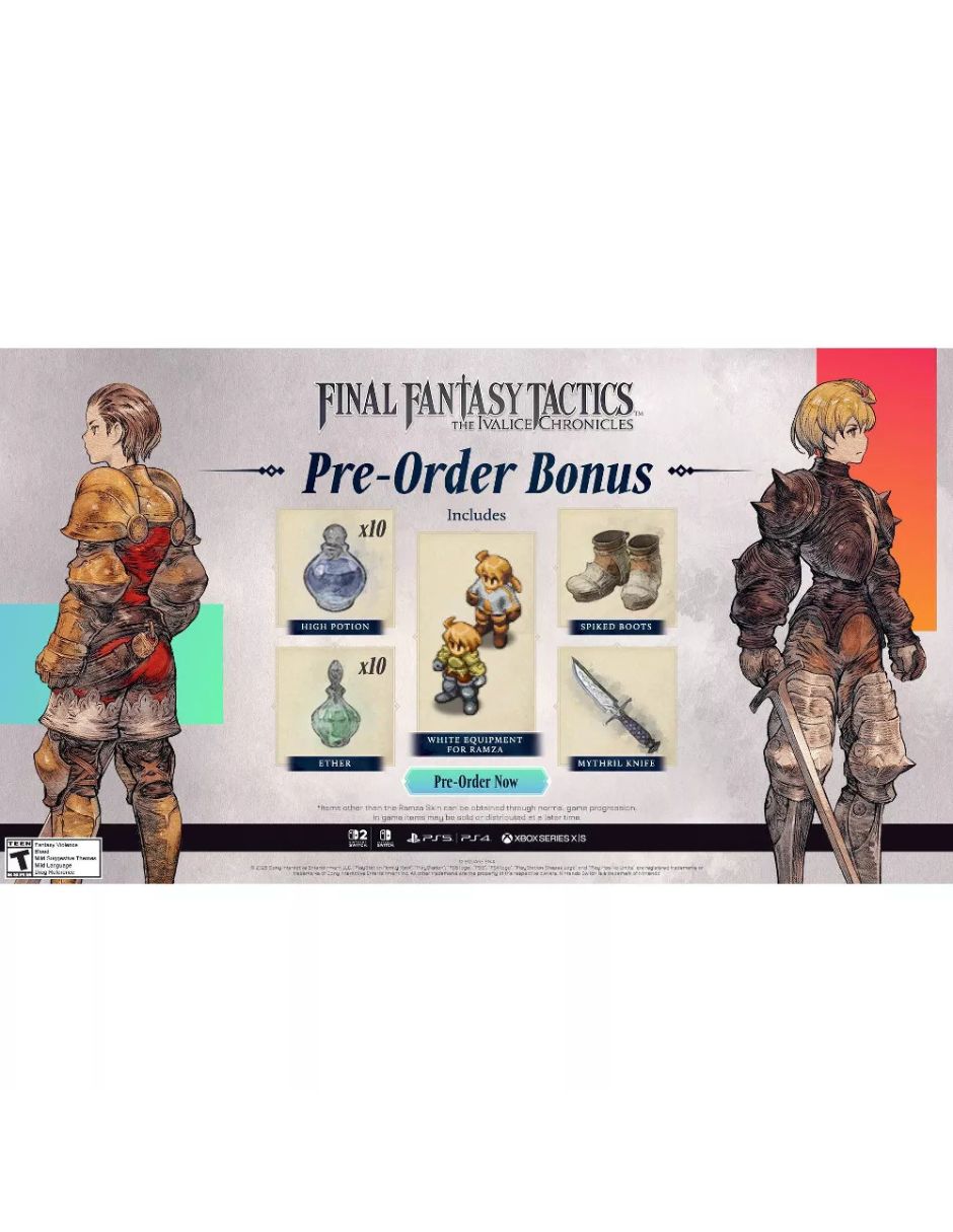 Final Fantasy The Ivalice Chronicles estándar para PS5 2