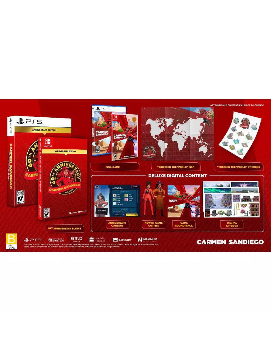 Carmen Sandiego anniversary edition para Nintendo Switch 2