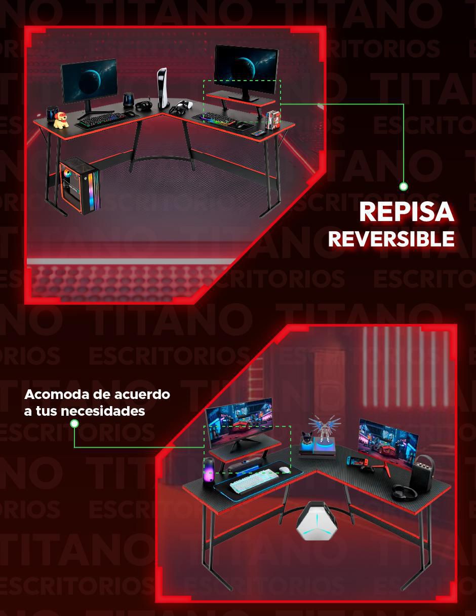 Escritorio armable gamer de melamina 2