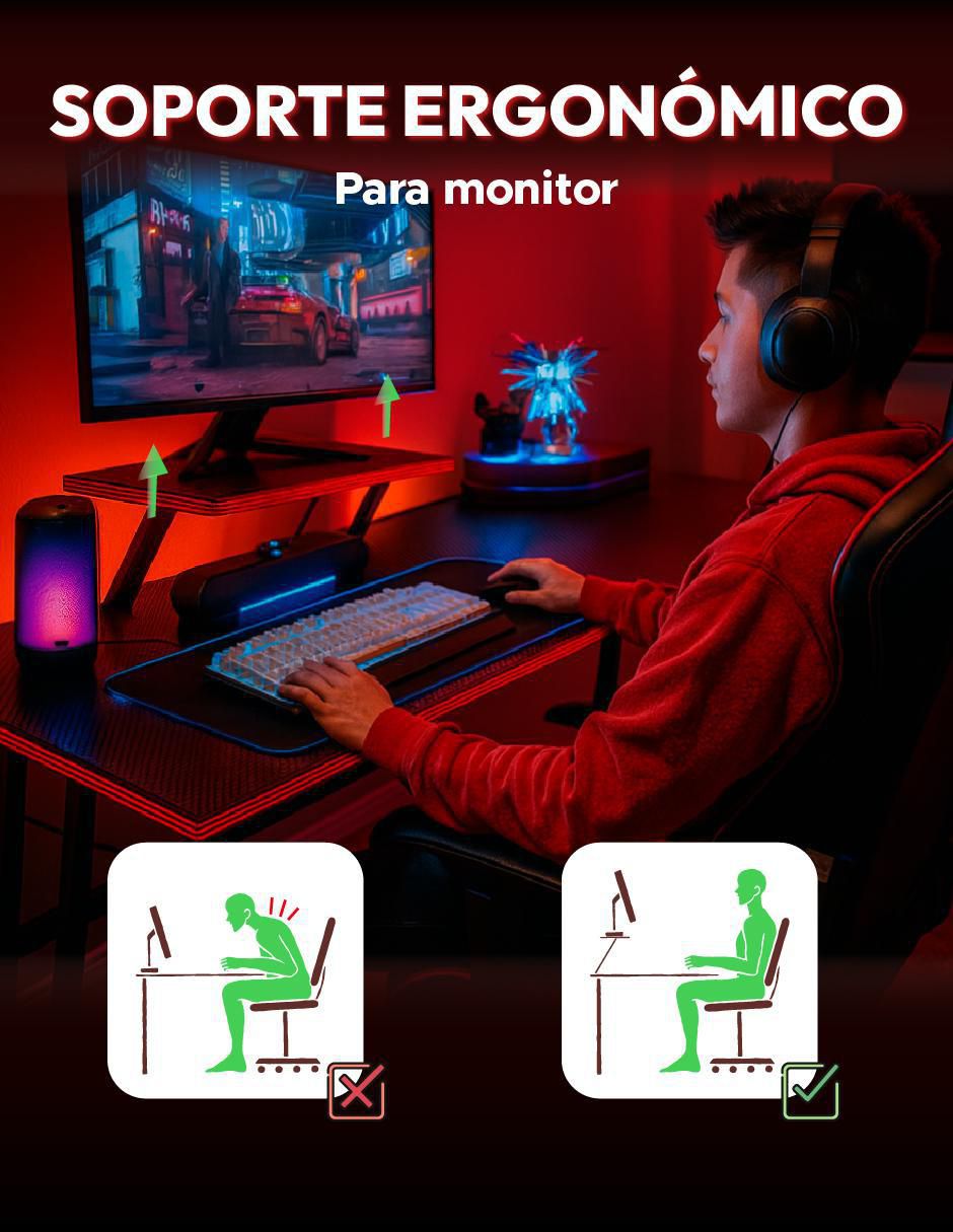 Escritorio armable gamer de melamina 4