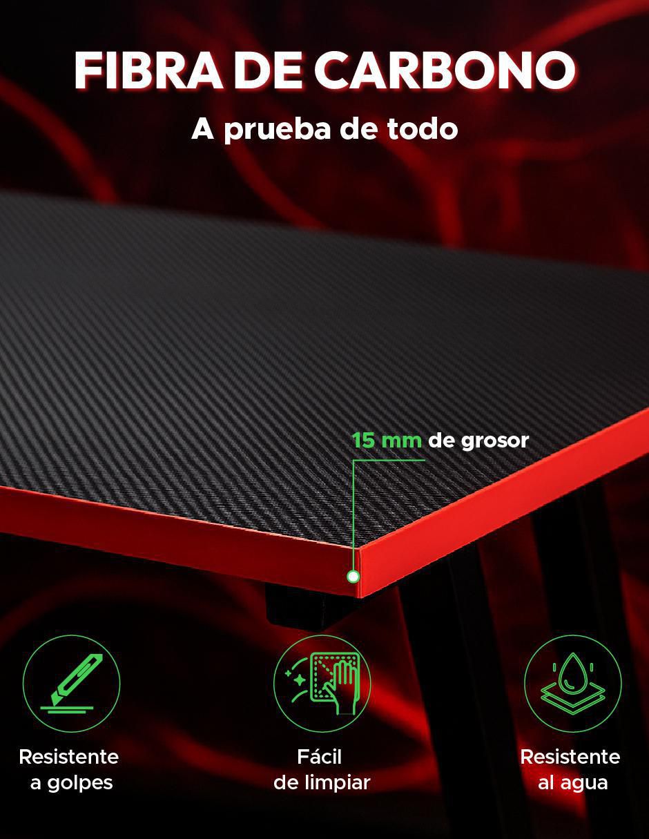 Escritorio armable gamer de melamina 5