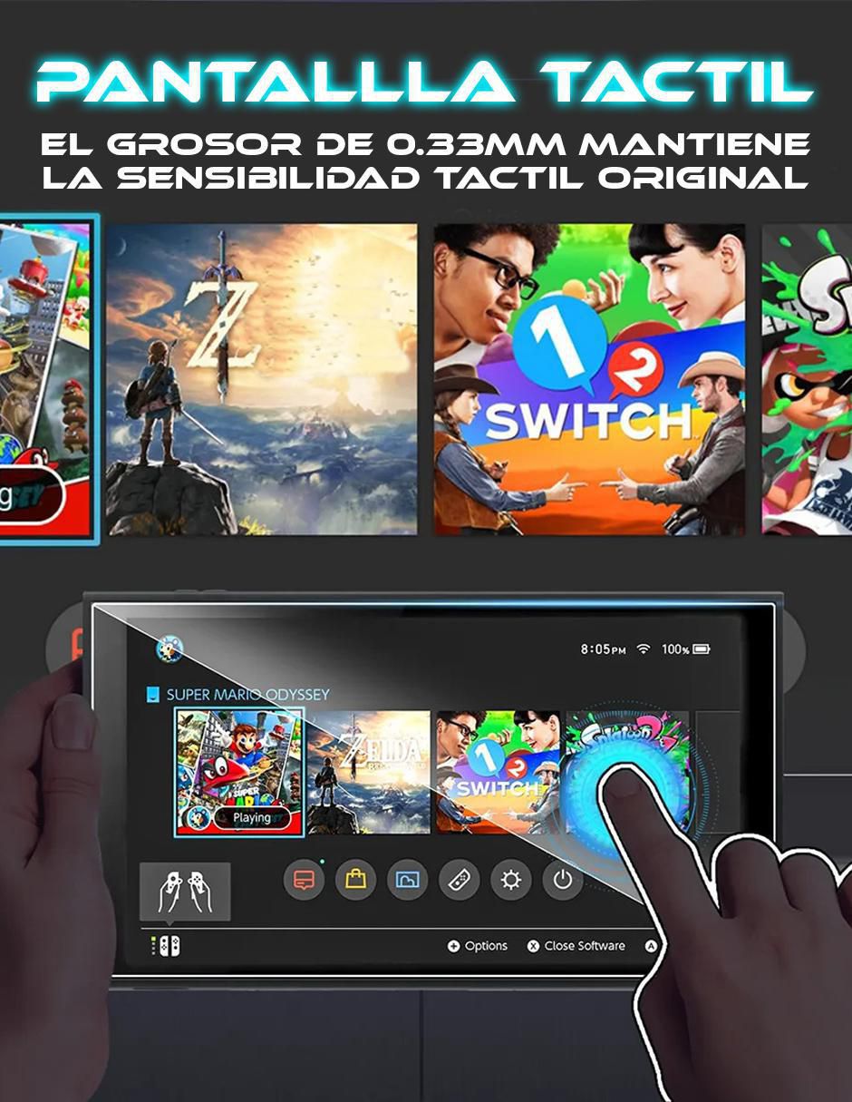 Mica para consola N-Switch 2 de cristal templado 5