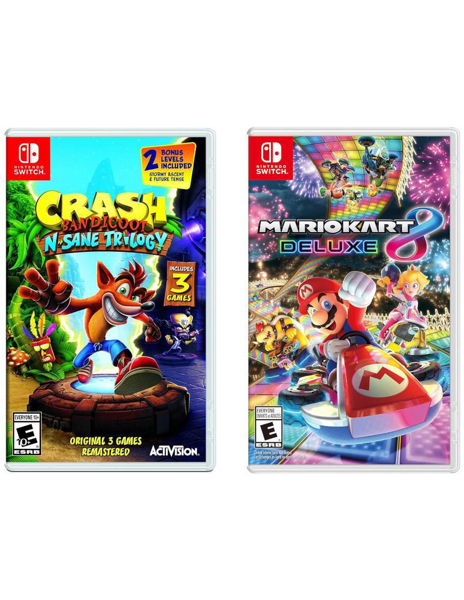 Crash Bandicoot N Sane Trilogy + Mario Kart 8 Deluxe bundle para Nintendo Switch Crash Bandicoot N Sane Trilogy + Mario Kart 8 Deluxe bundle para Nintendo Switch