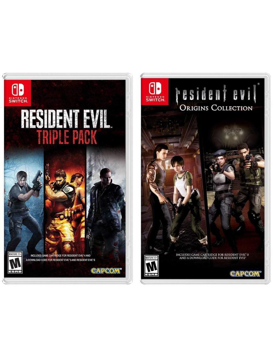 Resident Evil Triple Pack + Resident Evil Origins Collection bundle para Nintendo Switch Resident Evil Triple Pack + Resident Evil Origins Collection bundle para Nintendo Switch